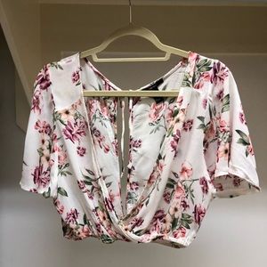 Floral crop top
